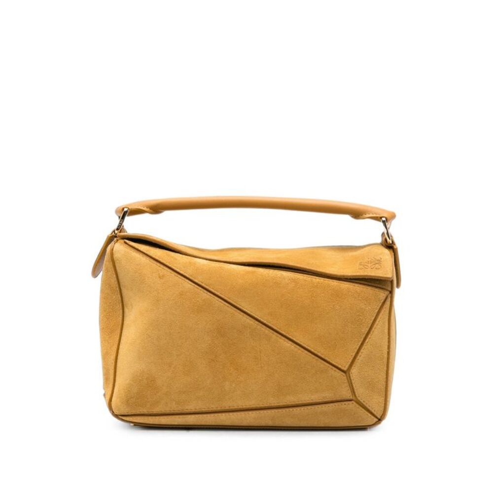 Loewe Women Puzzle Featherlight Small Leather Handbag